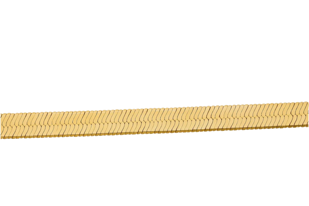 Colier ajustabil din argint placat cu aur SNAKE 50 CM